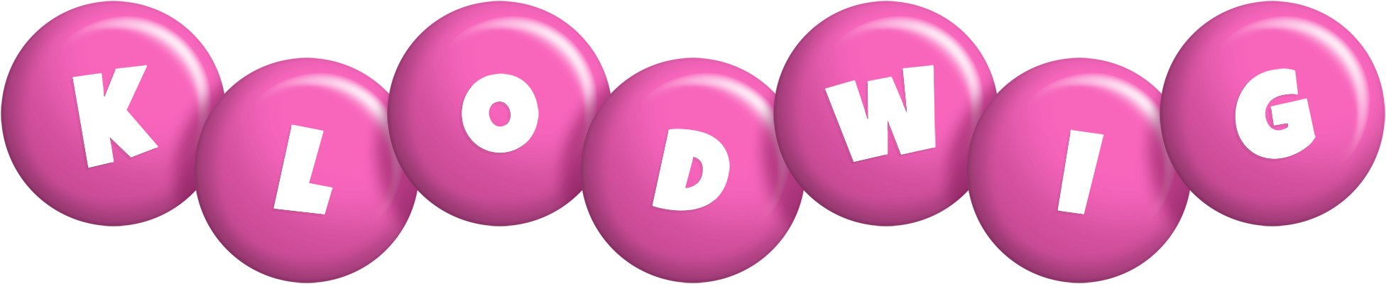 Klodwig candy-pink logo