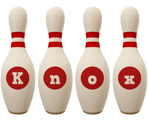Knox bowling-pin logo