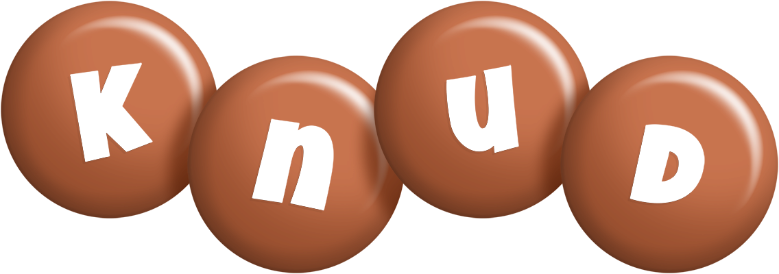 Knud candy-brown logo