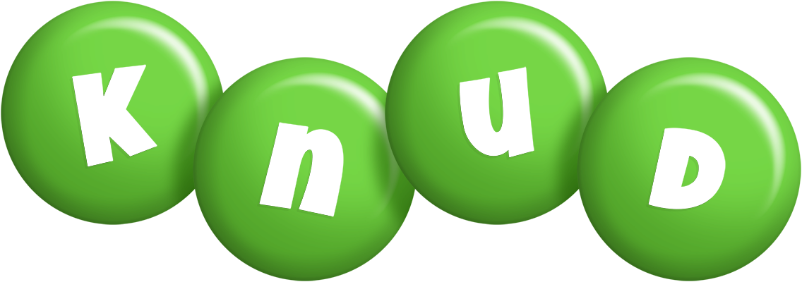 Knud candy-green logo