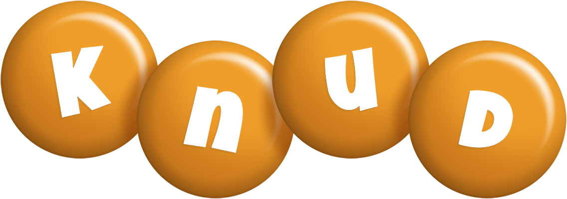 Knud candy-orange logo