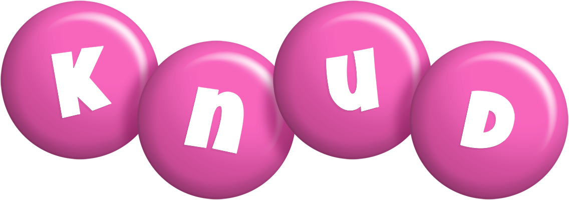 Knud candy-pink logo