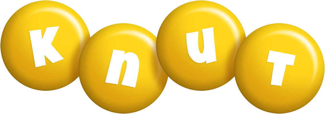 Knut candy-yellow logo