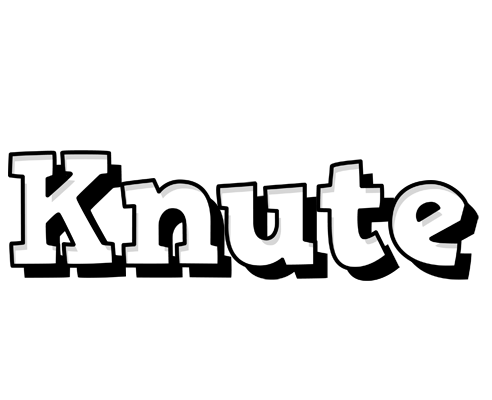 Knute snowing logo