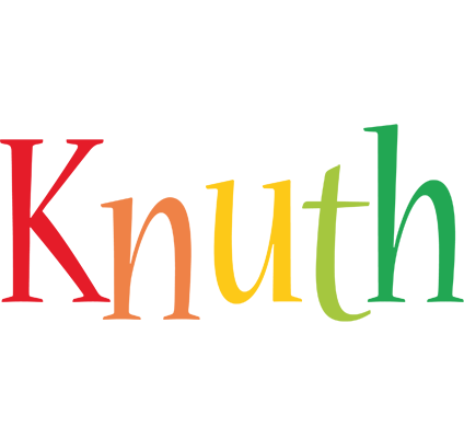 Knuth birthday logo