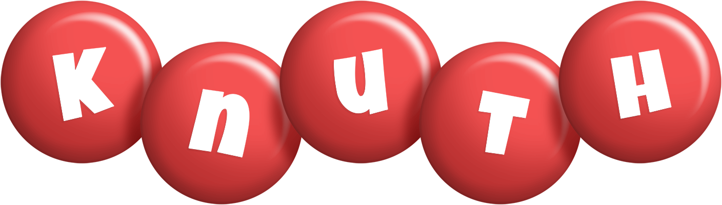 Knuth candy-red logo