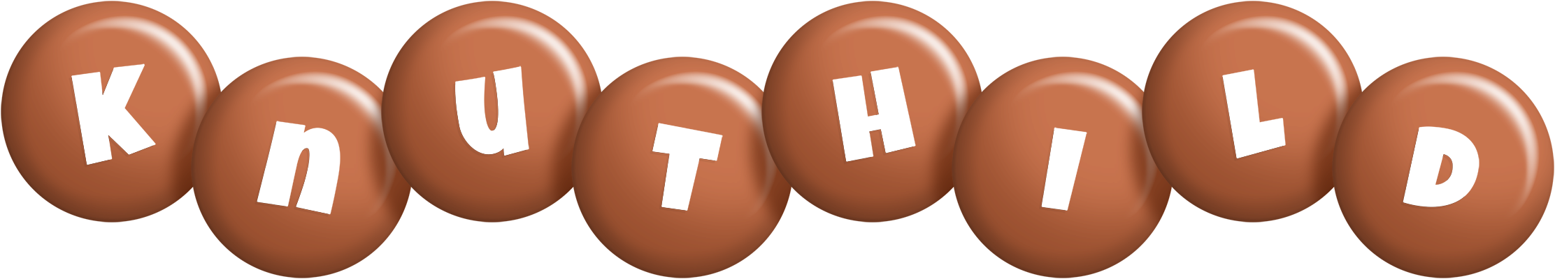 Knuthild candy-brown logo