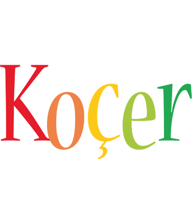 Koçer birthday logo