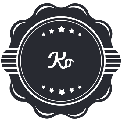 Ko badge logo