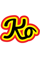 Ko flaming logo