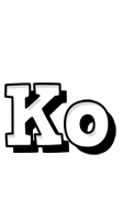 Ko snowing logo