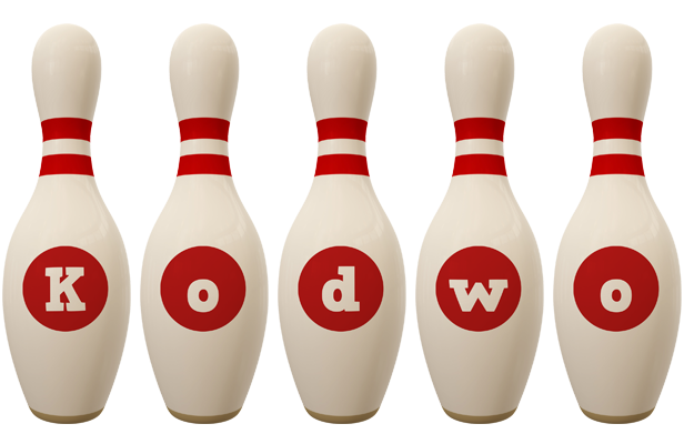Kodwo bowling-pin logo