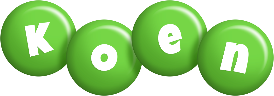 Koen candy-green logo