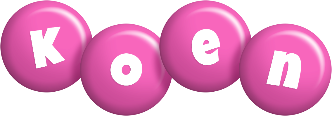 Koen candy-pink logo