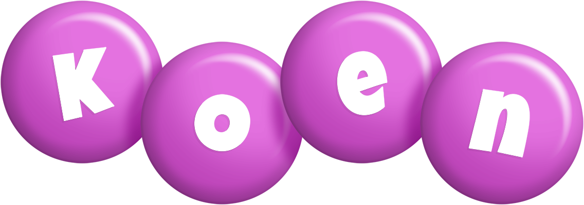 Koen candy-purple logo