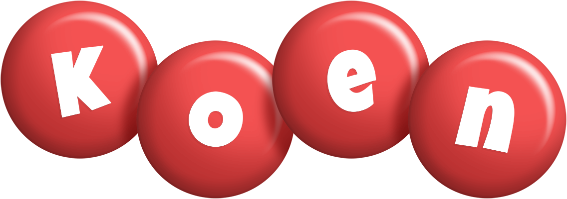Koen candy-red logo