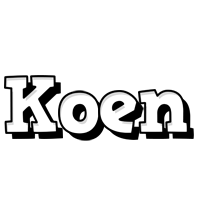 Koen snowing logo