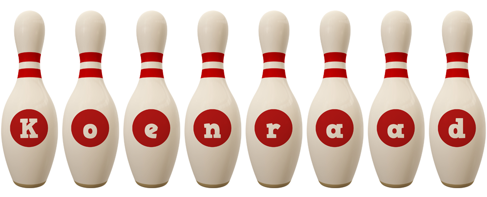 Koenraad bowling-pin logo