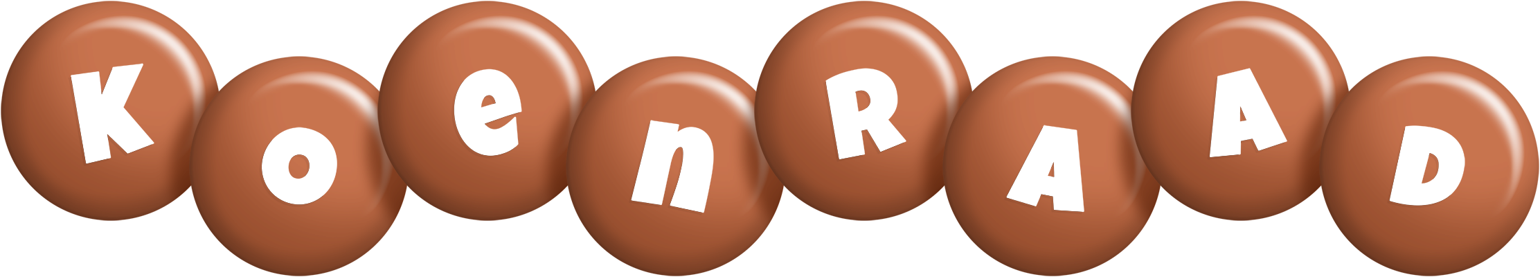 Koenraad candy-brown logo