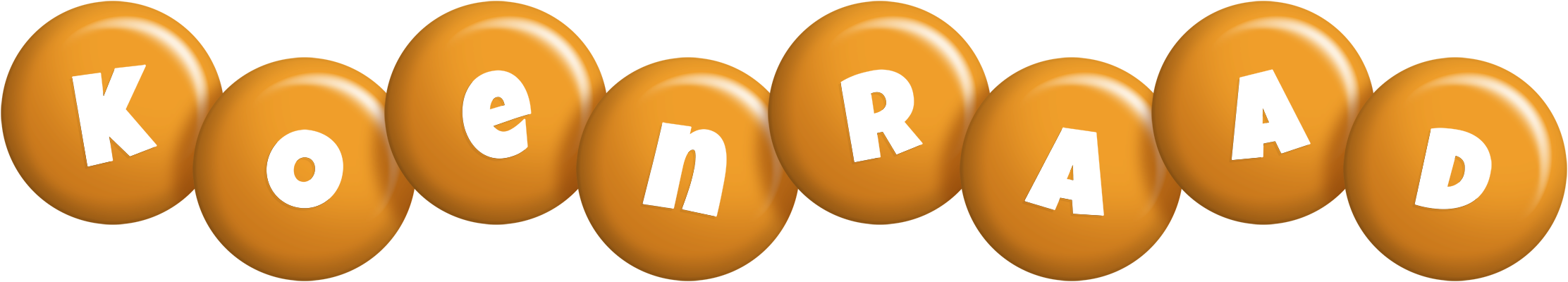 Koenraad candy-orange logo