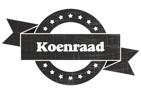 Koenraad grunge logo