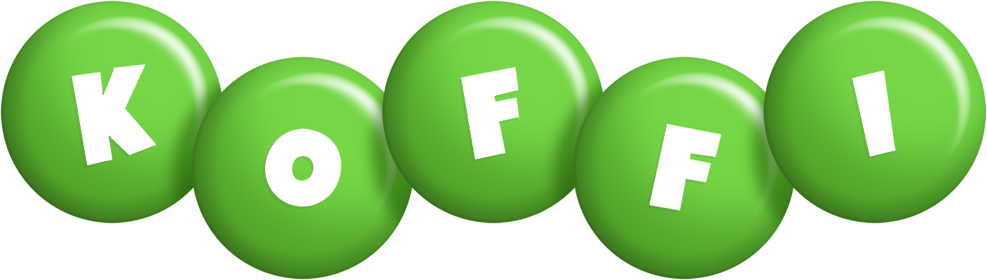 Koffi candy-green logo