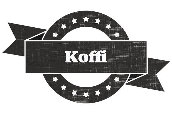 Koffi grunge logo