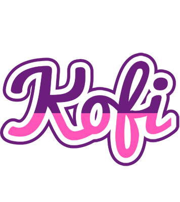 Kofi cheerful logo