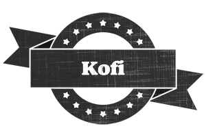 Kofi grunge logo