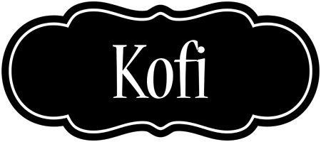 Kofi welcome logo