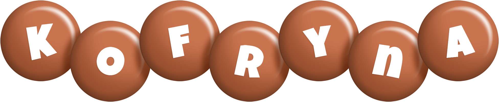 Kofryna candy-brown logo