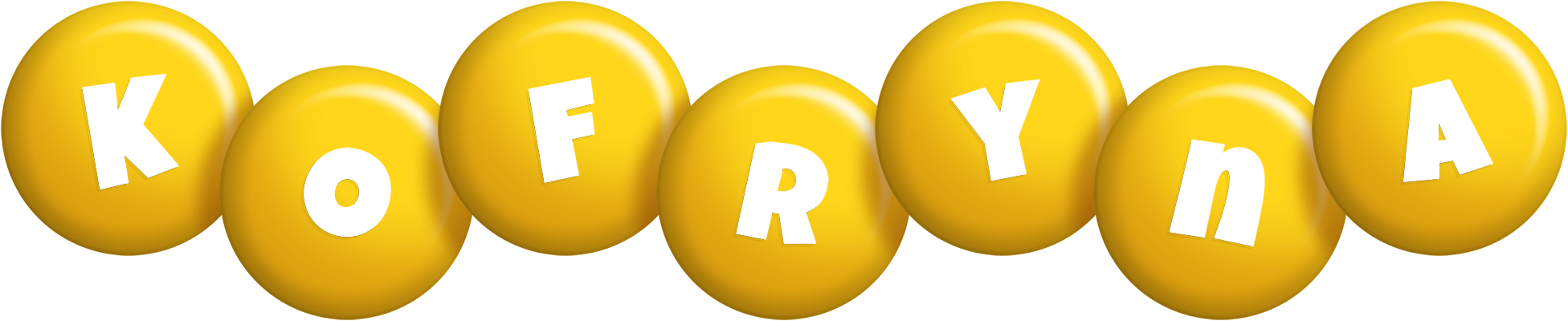 Kofryna candy-yellow logo