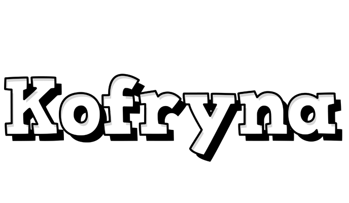 Kofryna snowing logo