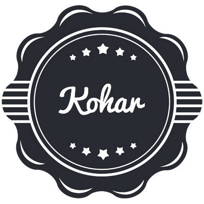 Kohar badge logo