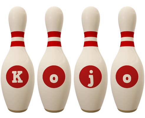 Kojo bowling-pin logo