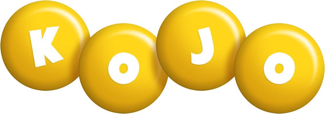 Kojo candy-yellow logo
