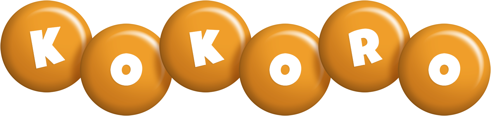 Kokoro candy-orange logo