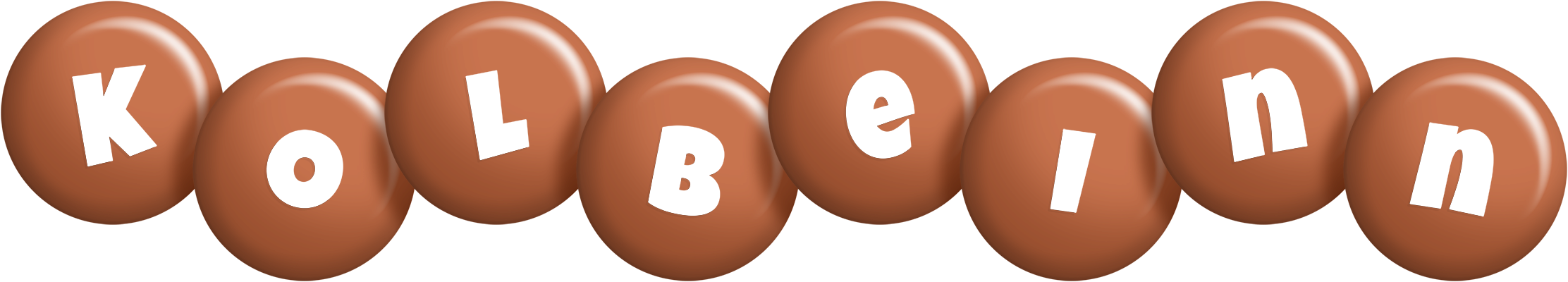Kolbeinn candy-brown logo