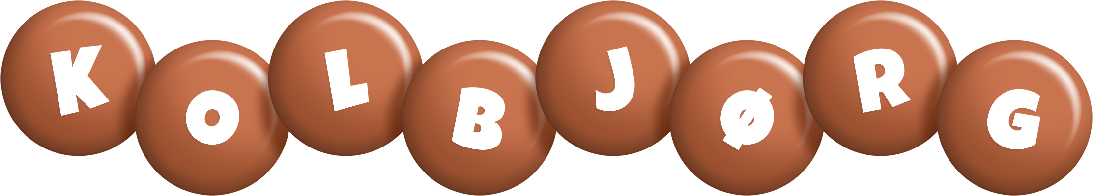 Kolbjørg candy-brown logo