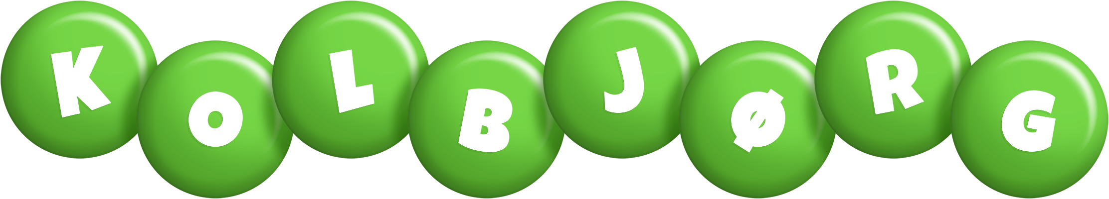 Kolbjørg candy-green logo