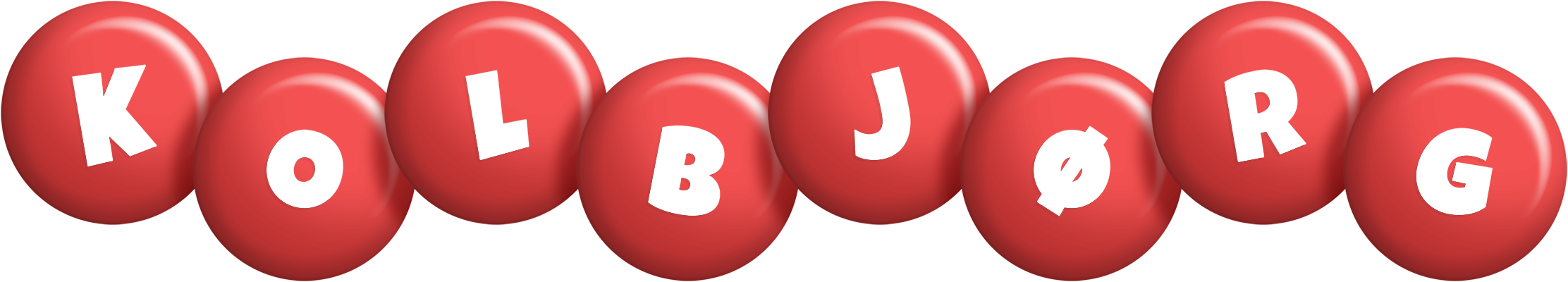 Kolbjørg candy-red logo