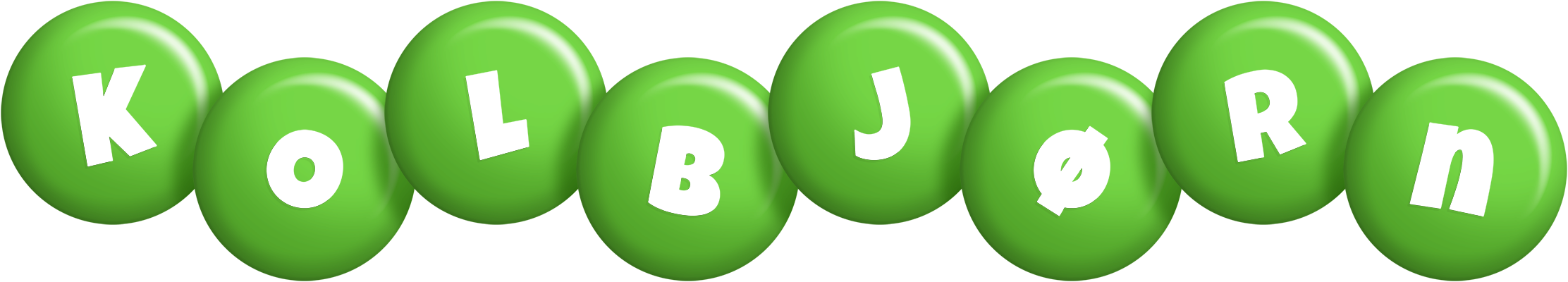 Kolbjørn candy-green logo