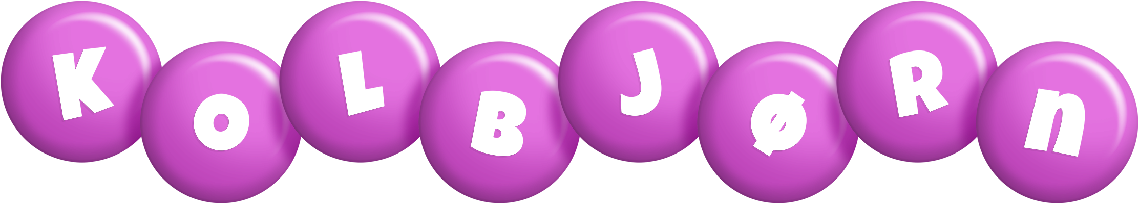 Kolbjørn candy-purple logo