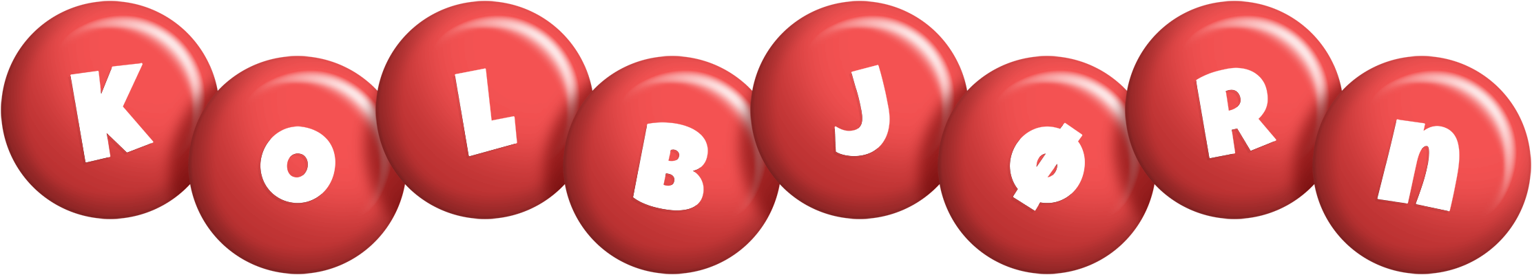 Kolbjørn candy-red logo