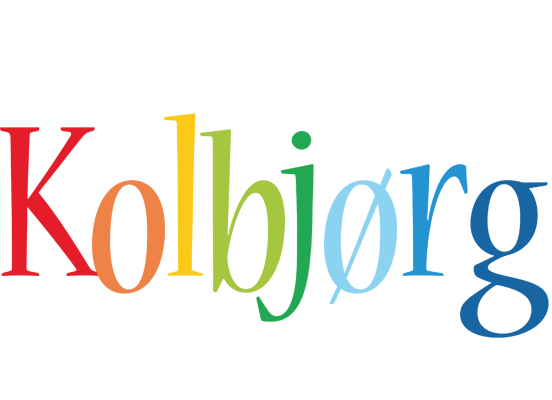 Kolbjørg birthday logo
