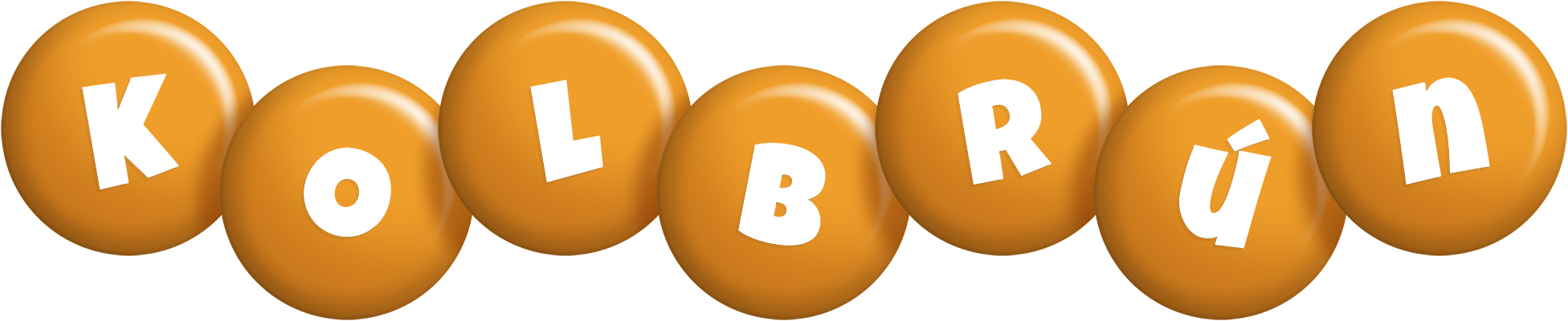 Kolbrún candy-orange logo