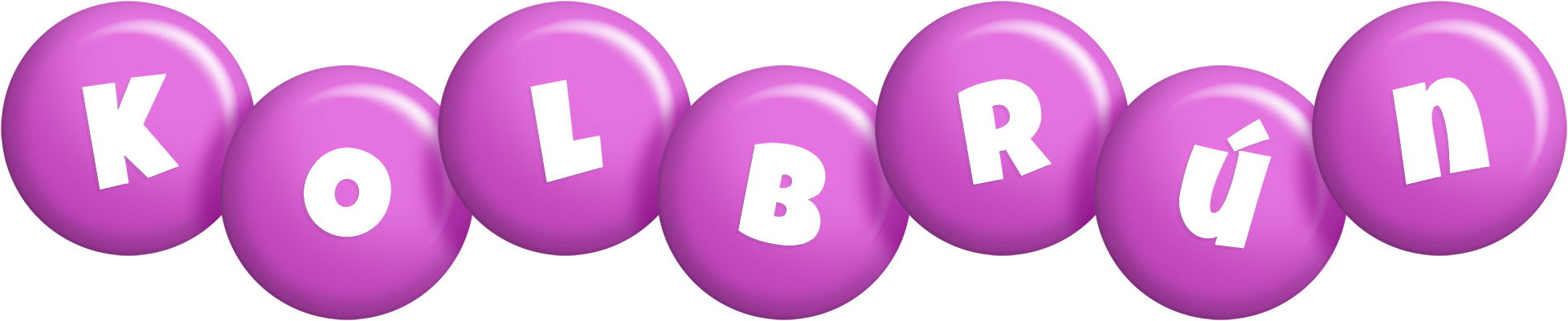 Kolbrún candy-purple logo
