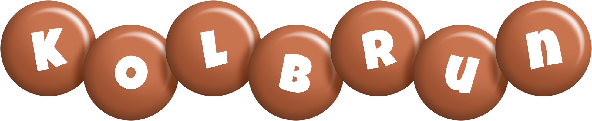 Kolbrun candy-brown logo