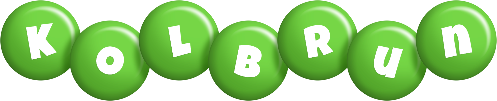 Kolbrun candy-green logo