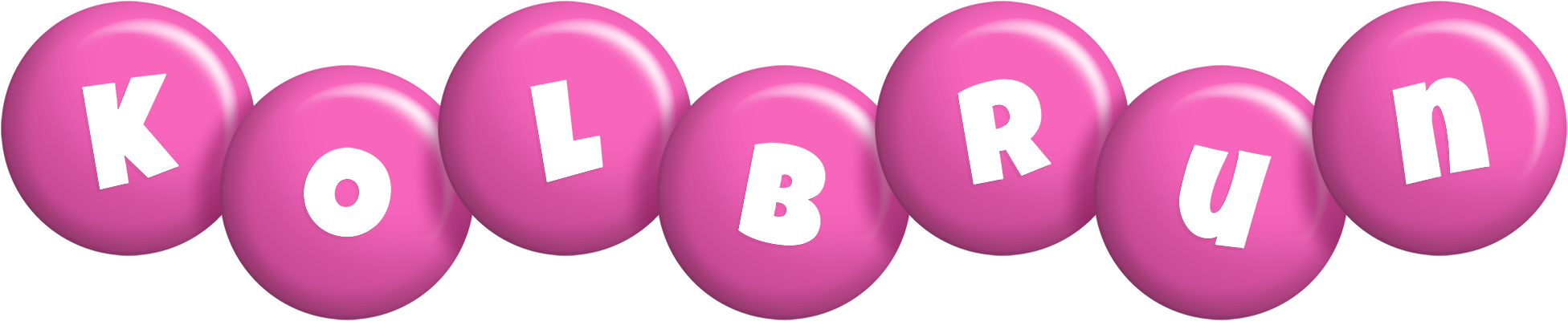 Kolbrun candy-pink logo